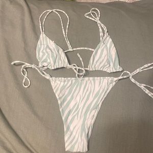 zebra print bikini